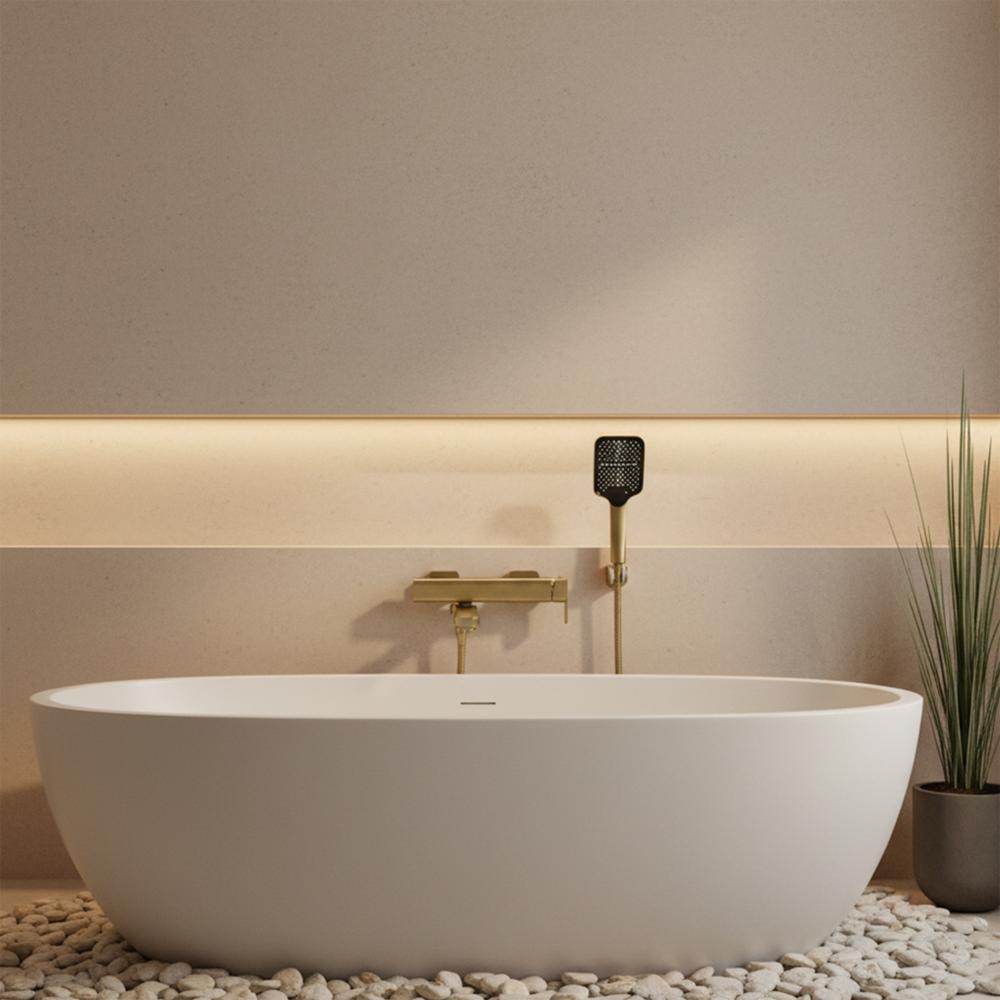 Bateria wannowa Rea Arlo Złoty Szczotkowany