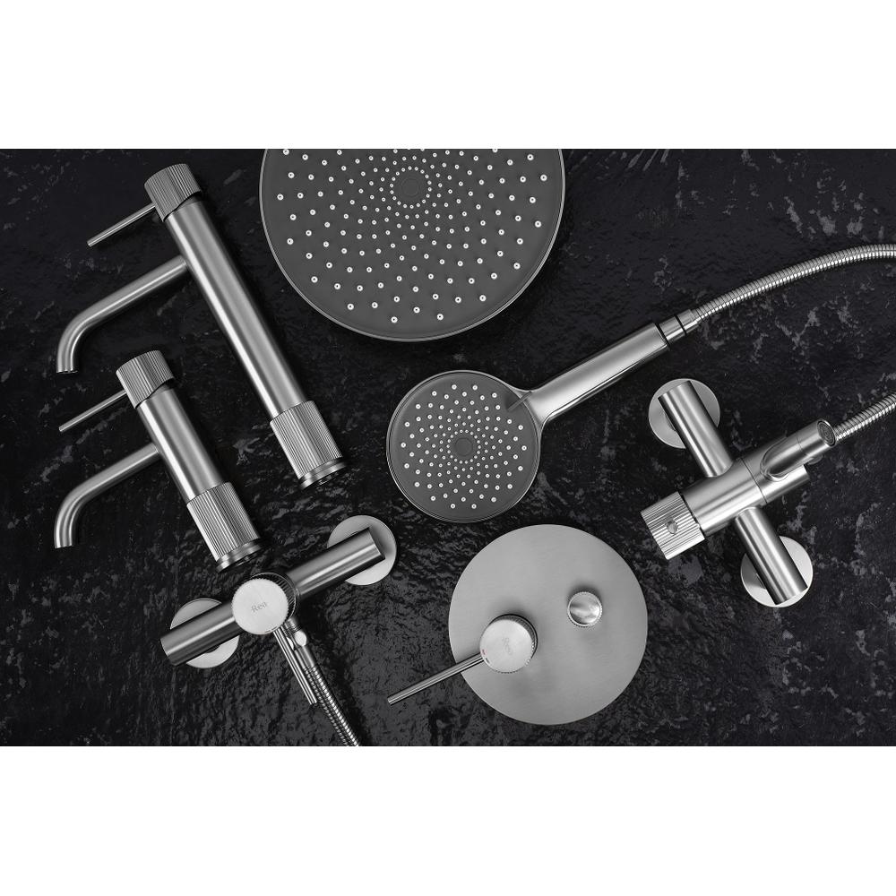 Vanová baterie Rea Lungo Stripe Brush Nickel