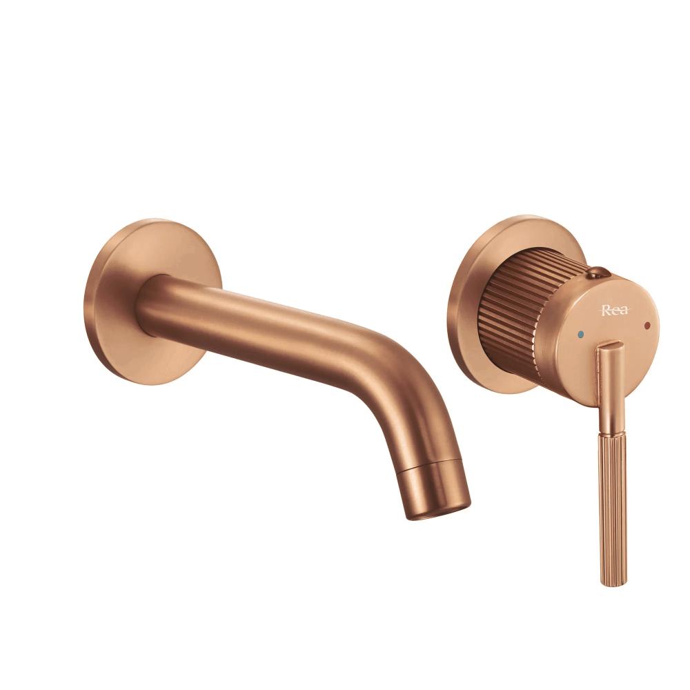 Robinet mural Rea Argon Brush Copper  + BOX