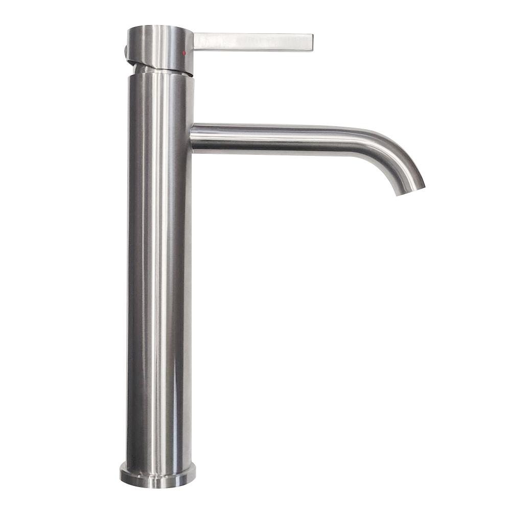 Bateria umywalkowa Rea Foster Nikiel Szczotkowany Wysoka