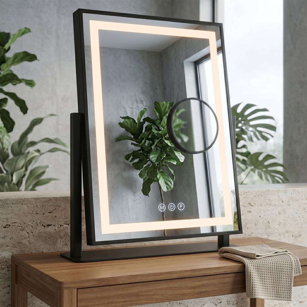 LUSTRO LED LUMI Black 30x40cm