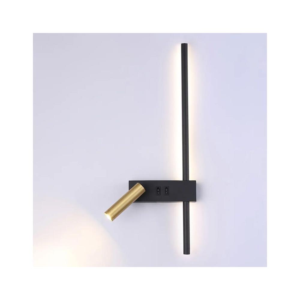 Wandlampe APP1439-2-W BLACK  GOLD LEFT