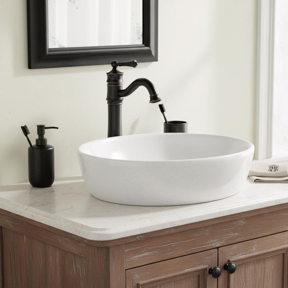 Rea Vintage Αντικέ Βρύση Νιπτήρα Μαύρη ψηλή