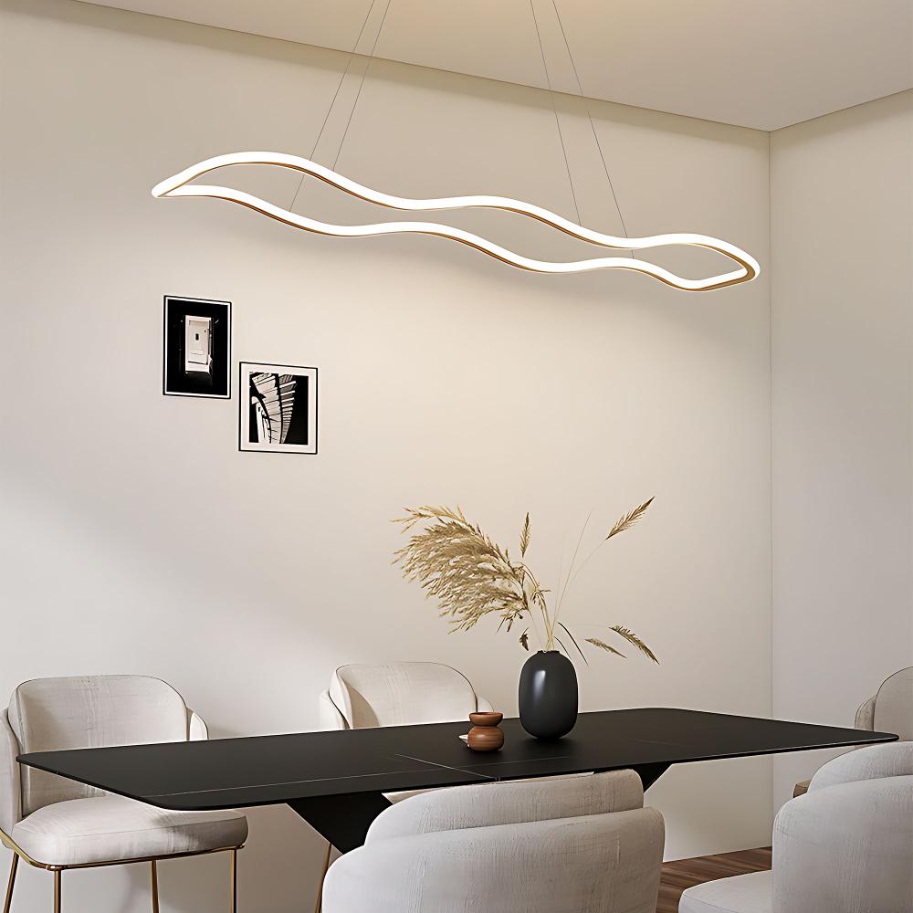 LED-DECKENHÄNGELAMPE LHJ027-CP 120cm Gold