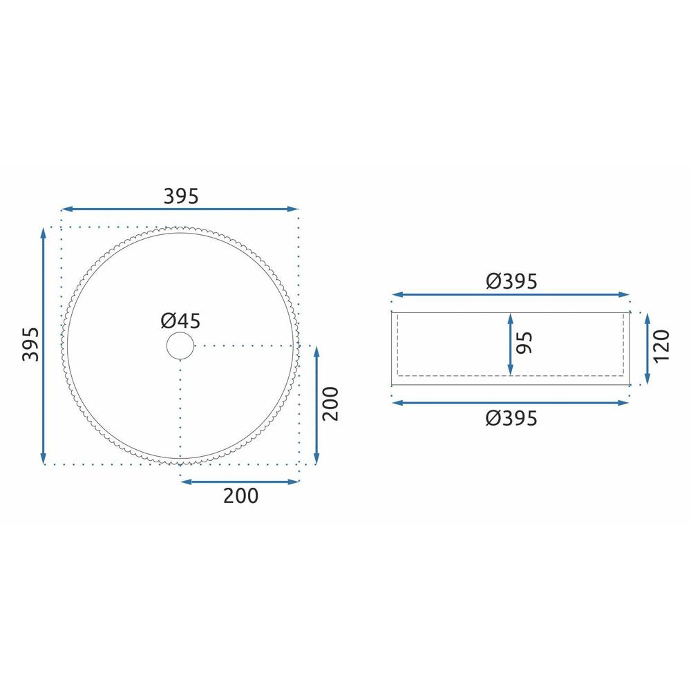 Countertop washbasin Rea Ingrid Black