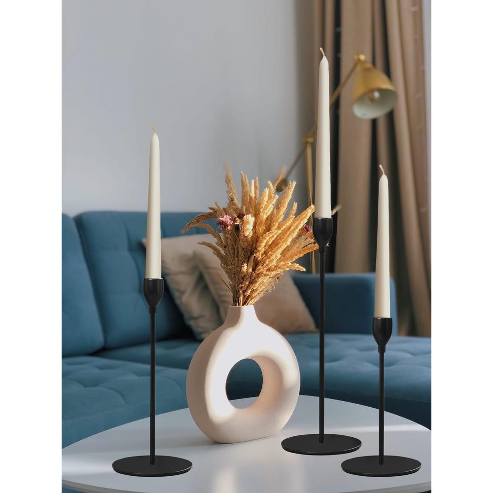 Świecznik Czarny Komplet 3 szt. KCH004-B