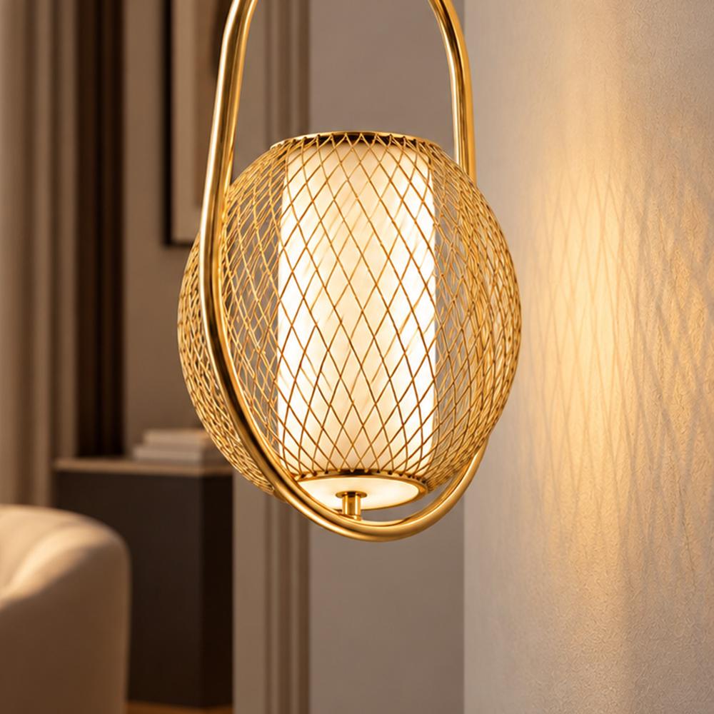 Lampa Ścienna Kinkiet APP1945-1W Złota