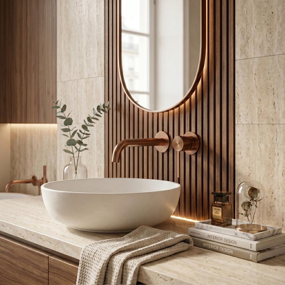 Wall Mounted faucet Rea Foster Brush Copper