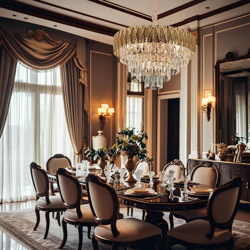 Lampa Wisząca z Kryształami G059-CP