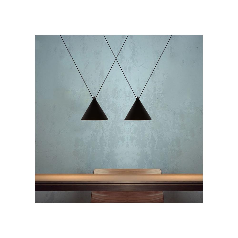 Deckenlampe loft black shine APP548-2CP