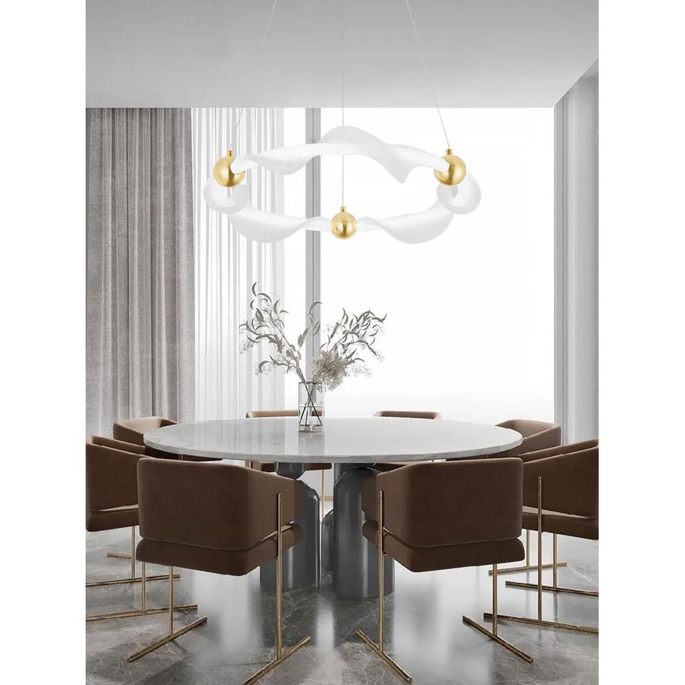 Lampe LED G010-CP WHITE/GOLD