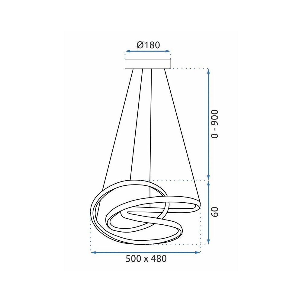 Hängelampe black G006-CP BLACK