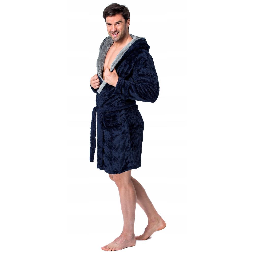 Bathrobe Jordan Navy-Grey Men L