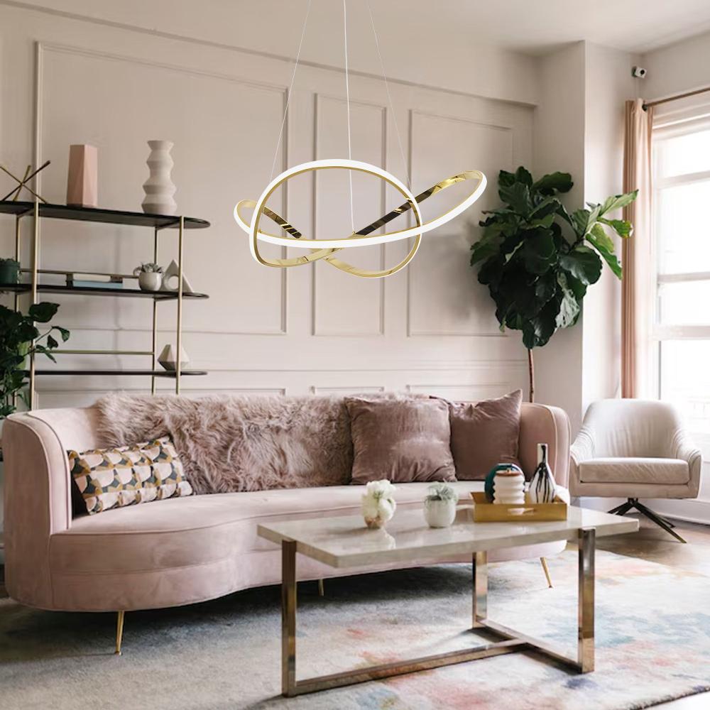 LAMPA WISZĄCA LED G078-1CP ZŁOTA