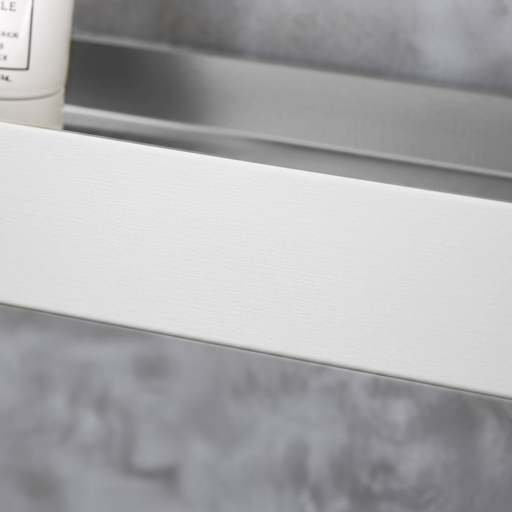 Prateleira para chuveiro de banheiro SF03, 45cm steel brush