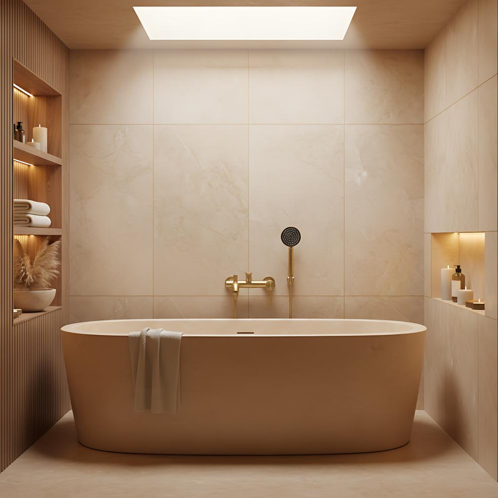 Bathroom faucet REA FOSTER Gold Brush