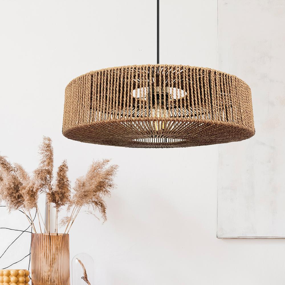 Lampa Wisząca Boho APP1295-1CP Brązowa