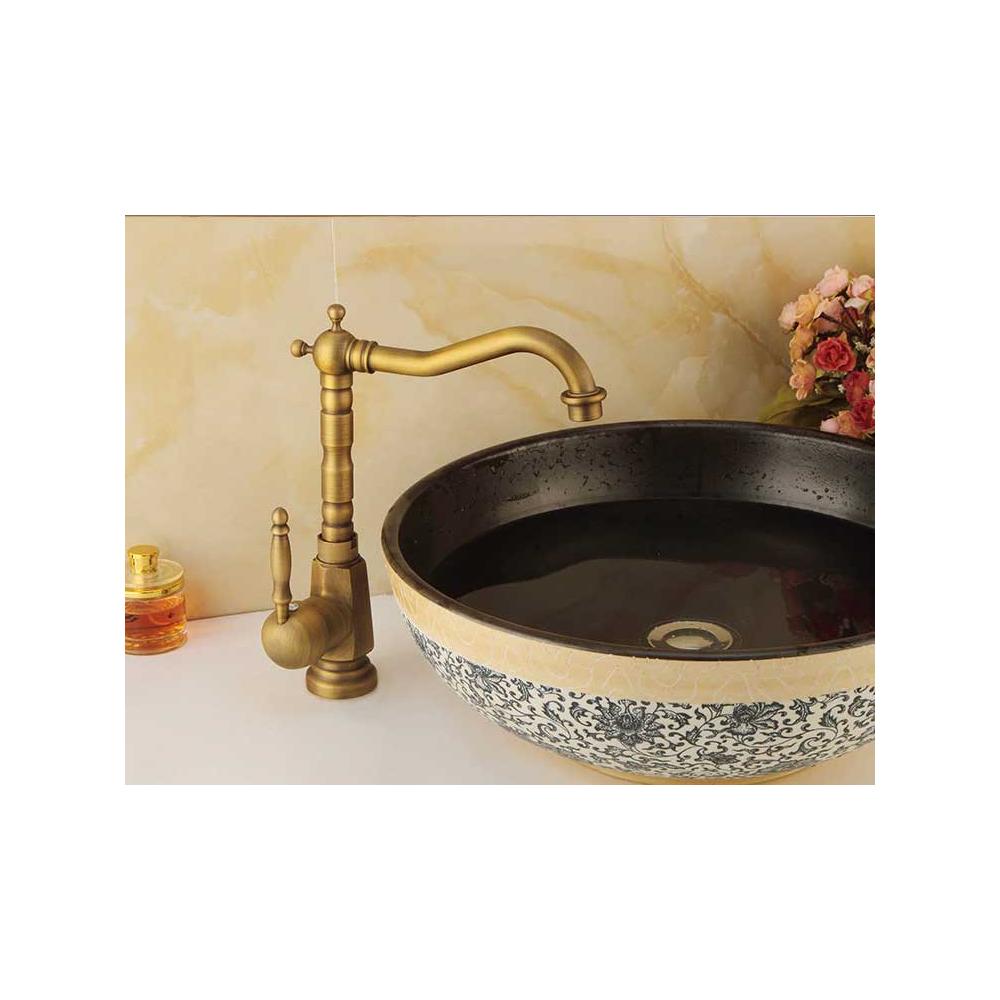 Visoka baterija za umivaonik Bona Staro zlato