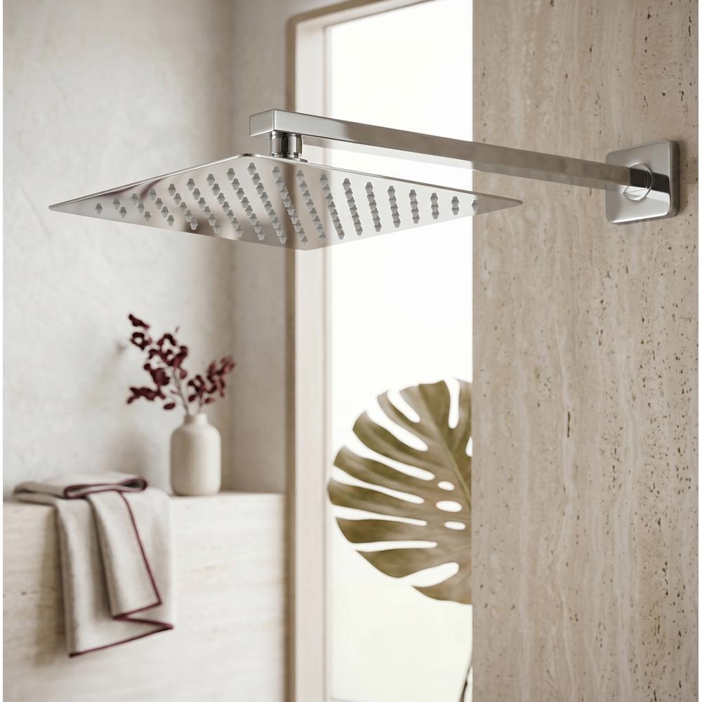 Neliönmuotoinen sadesuihkupää REA JS-P015 25cm Chrome