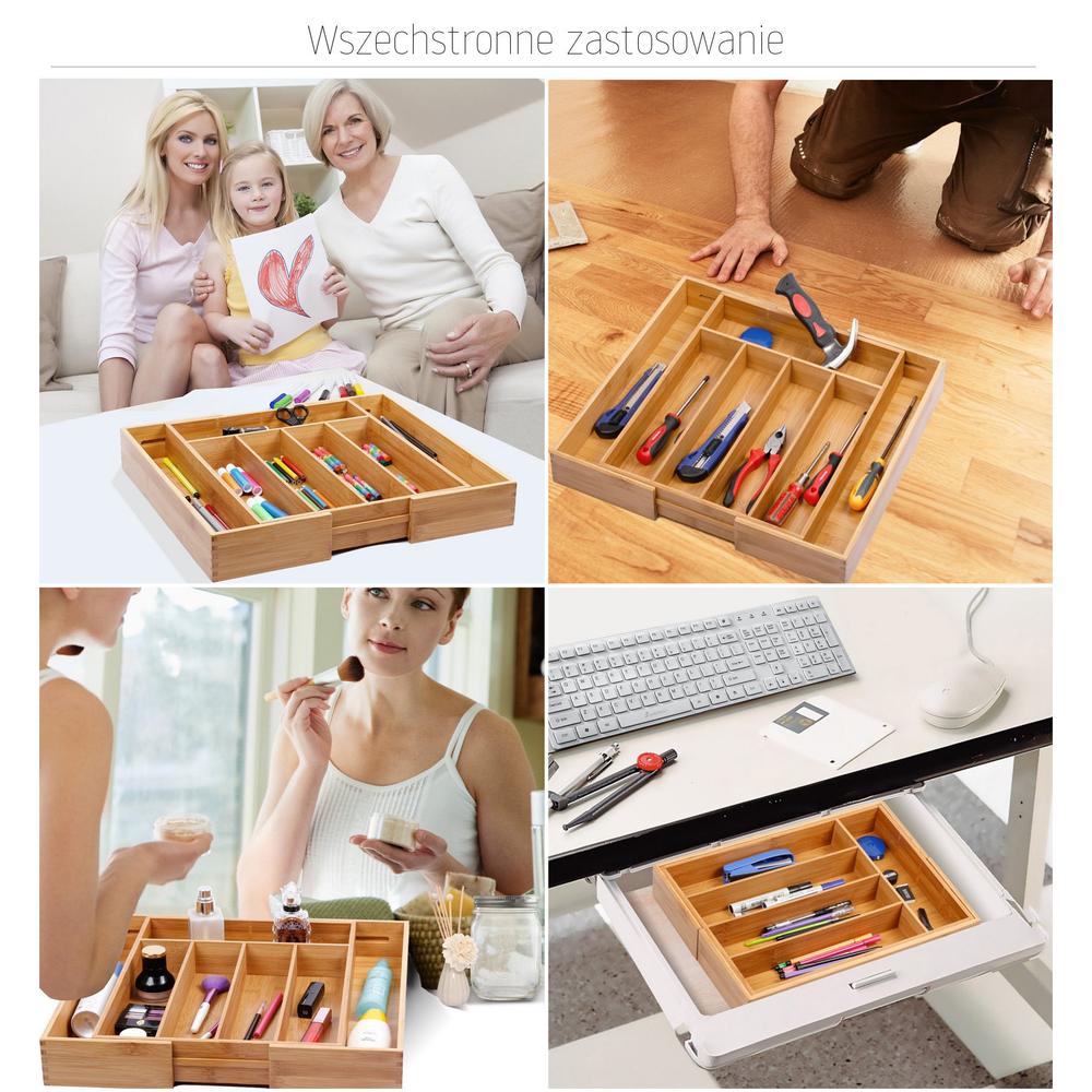 Organizer do szuflady rozsuwany