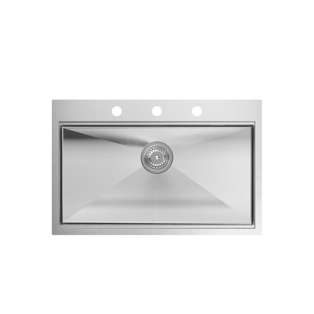 Stainless steel sink BURT 110 WORKSTATION BRUSH NICKEL