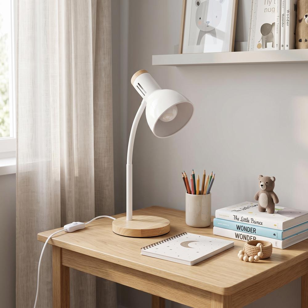 Lampka biurkowa JNH046-1T Biała