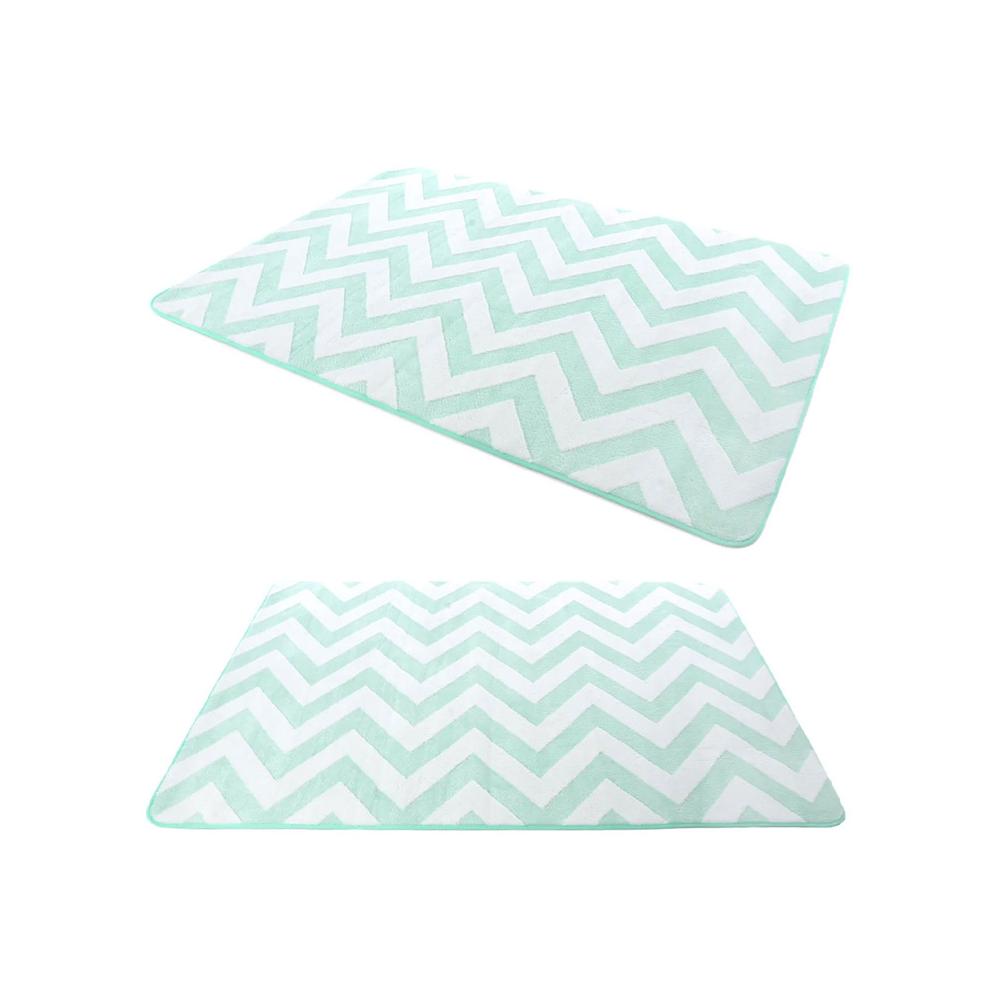 Dywan pluszowy Clover Zig Zag Mint
