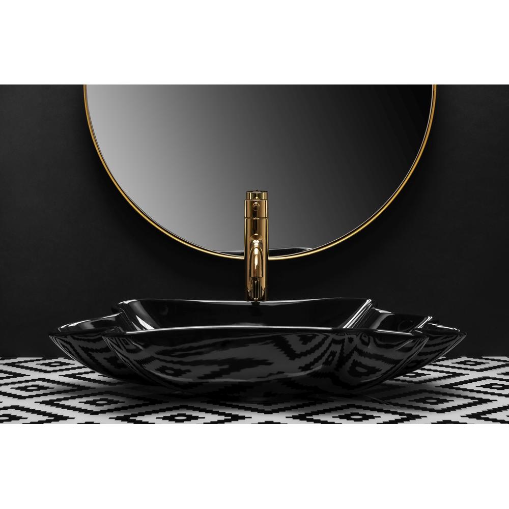 Umywalka REA Infinity Black + Korek