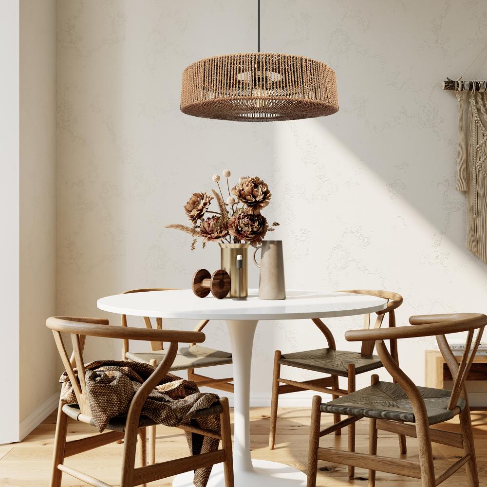 Lampa Wisząca Boho APP1295-1CP Brązowa
