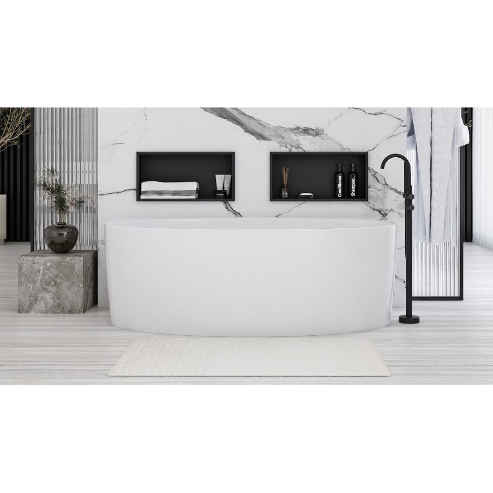 bathroom shelf 30x45 matte black