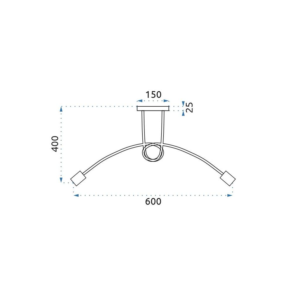 Lampe Paradise 3 Black Gold APP517-3C