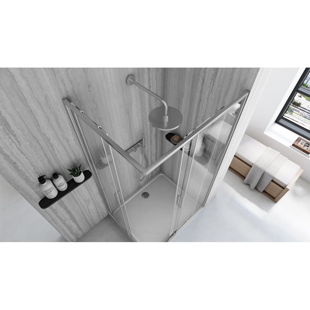 Καμπίνα ντους Rea City 80x100 Nickel Brush