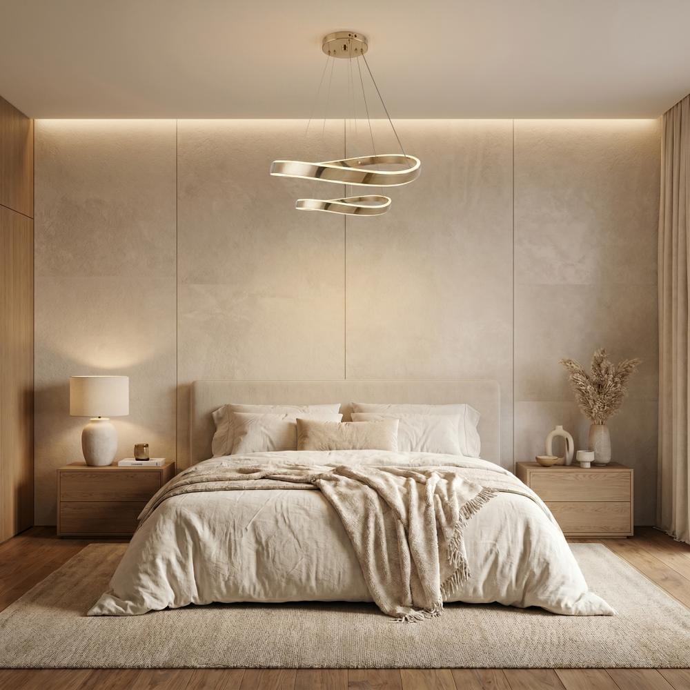 LAMPA SUFITOWA WISZĄCA SWE063-CP ZŁOTA