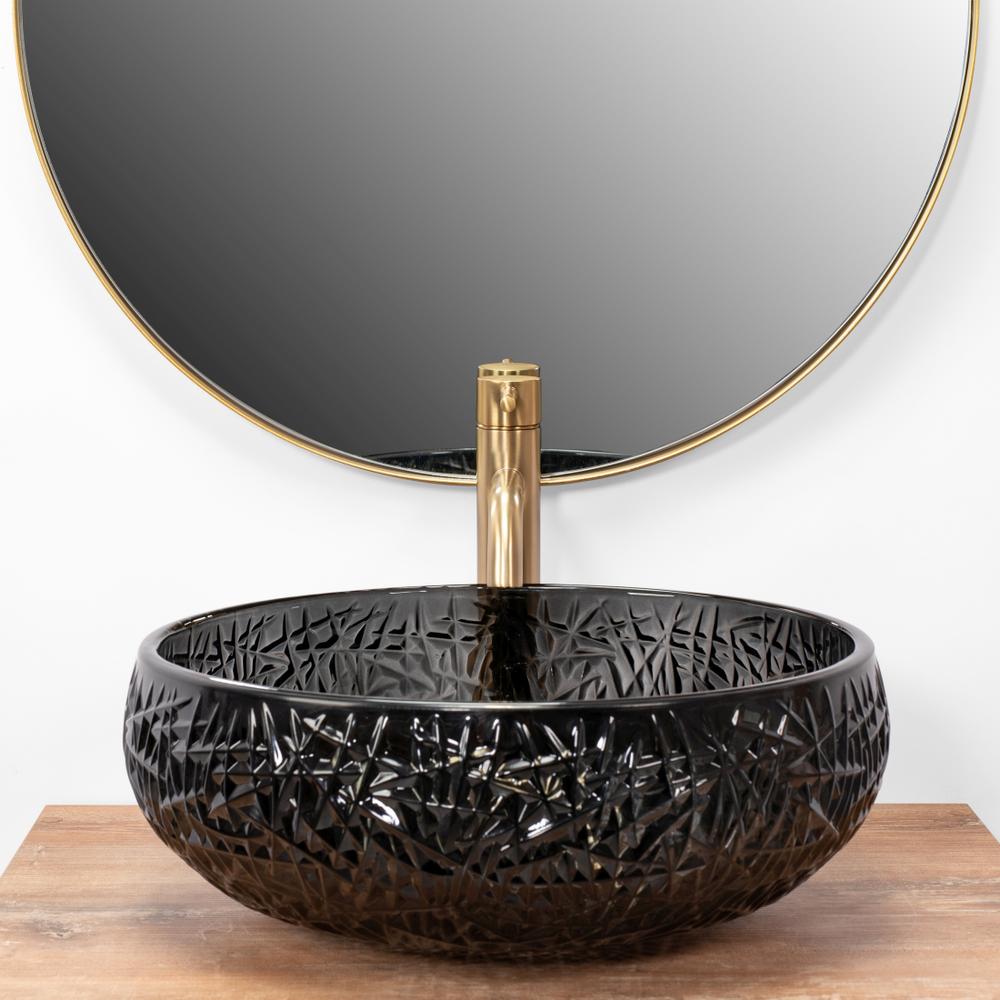 REA ICE BLACK lauapealne kraanikauss