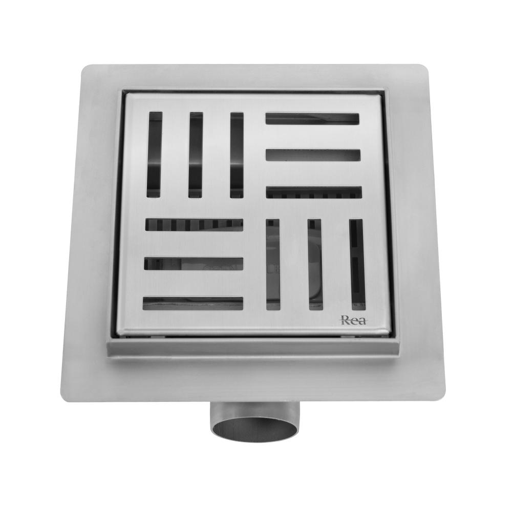 Tuš kanalica REA CROSS Nickel Brush 12x12