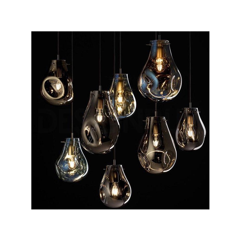 Hängelampe Glas  APP328-1CP Amber