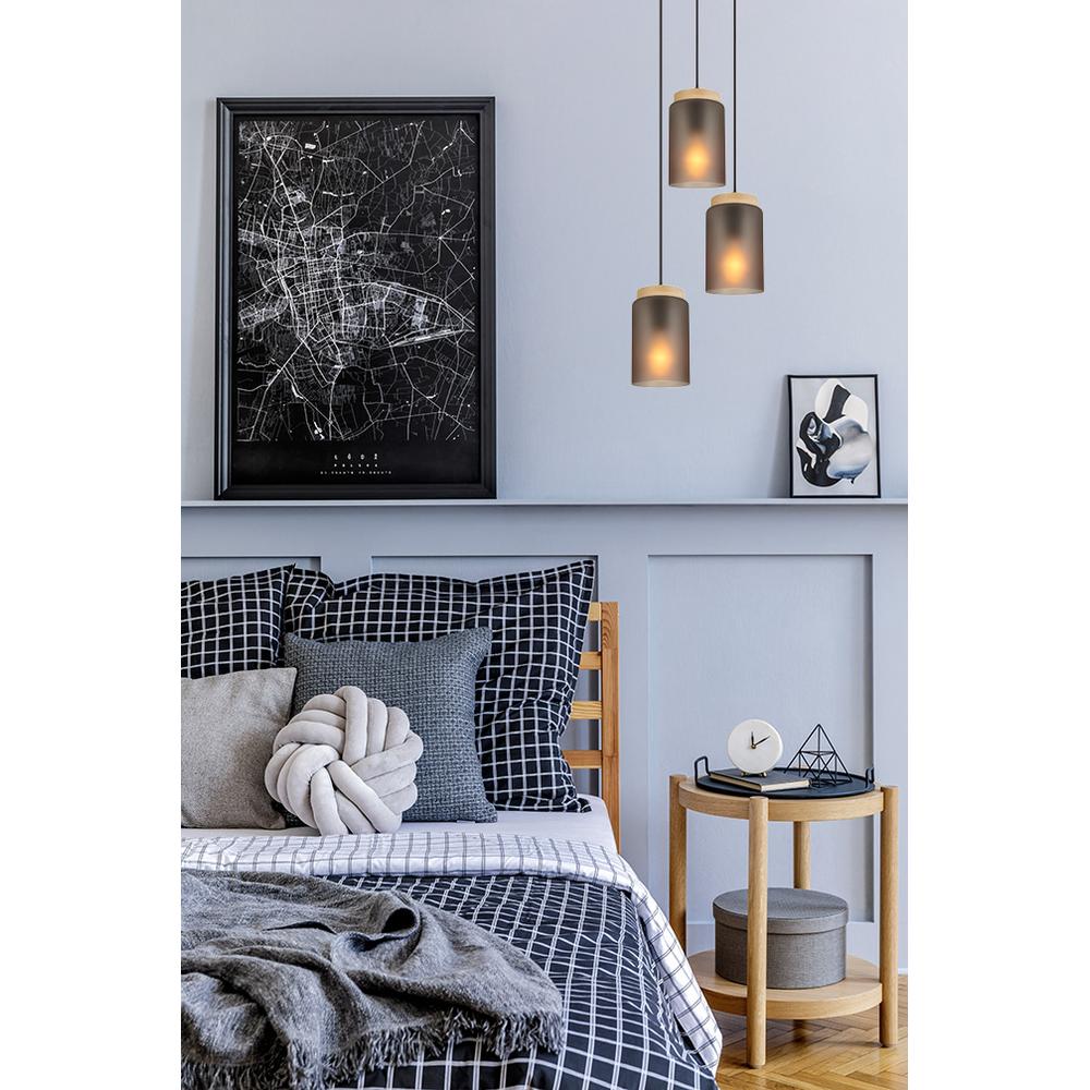 Hängelampe  APP1811-3CPR Frosted Grey