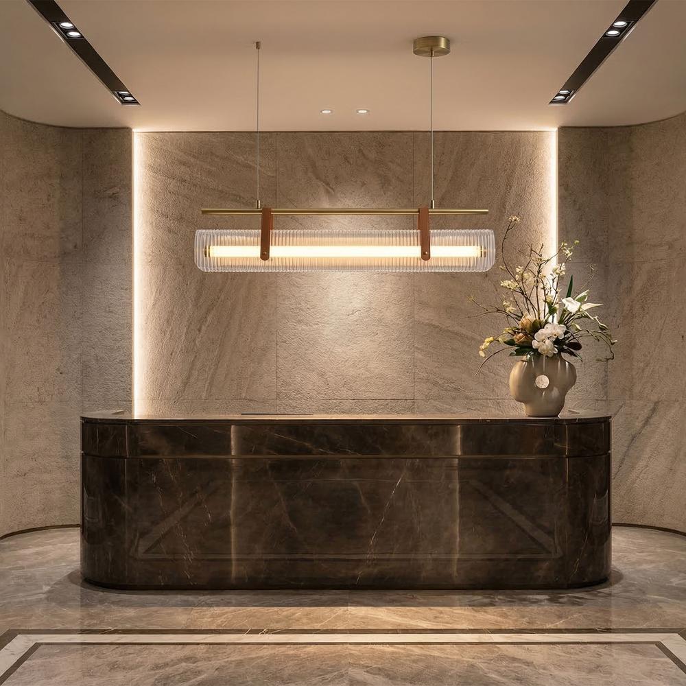 Lampa wisząca LED APP1796-CP Złota Szczotkowana