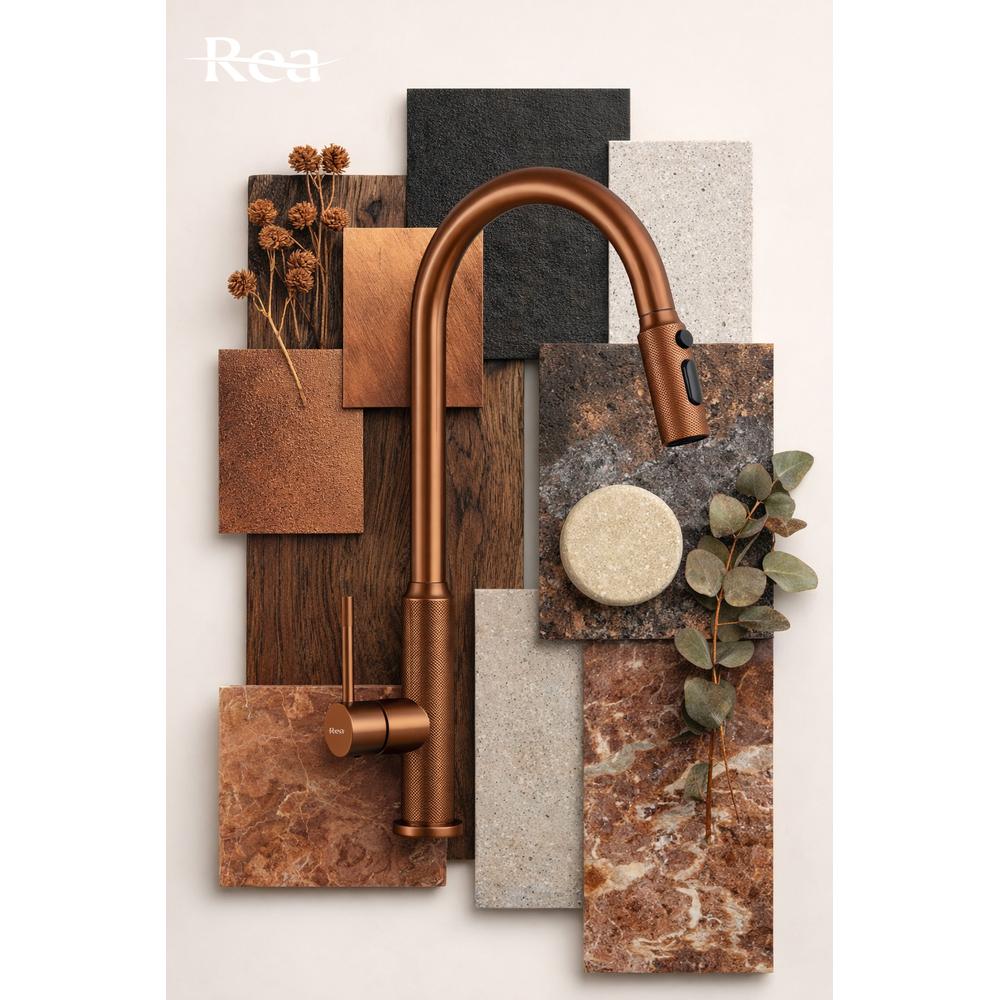 Robinet de cuisine Rea Master Brush Copper