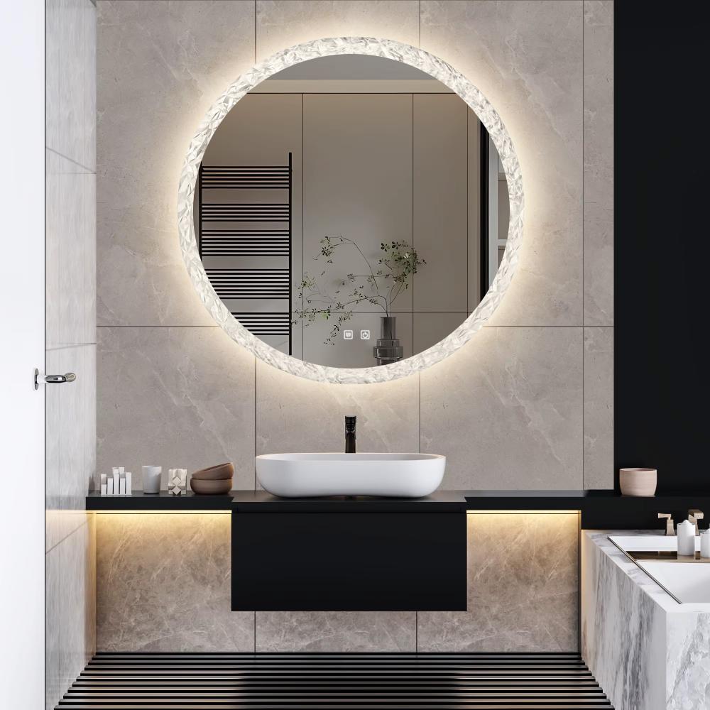 Veidrodis LED 80cm 108