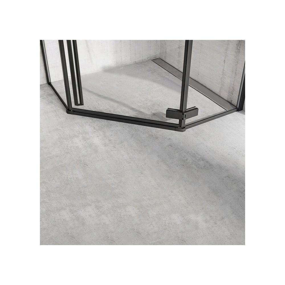 shower enclosure Rea DIAMOND BLACK MAT 90x90