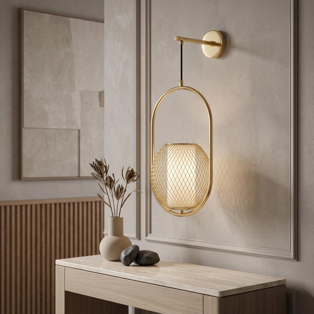 Lampa Ścienna Kinkiet APP1945-1W Złota