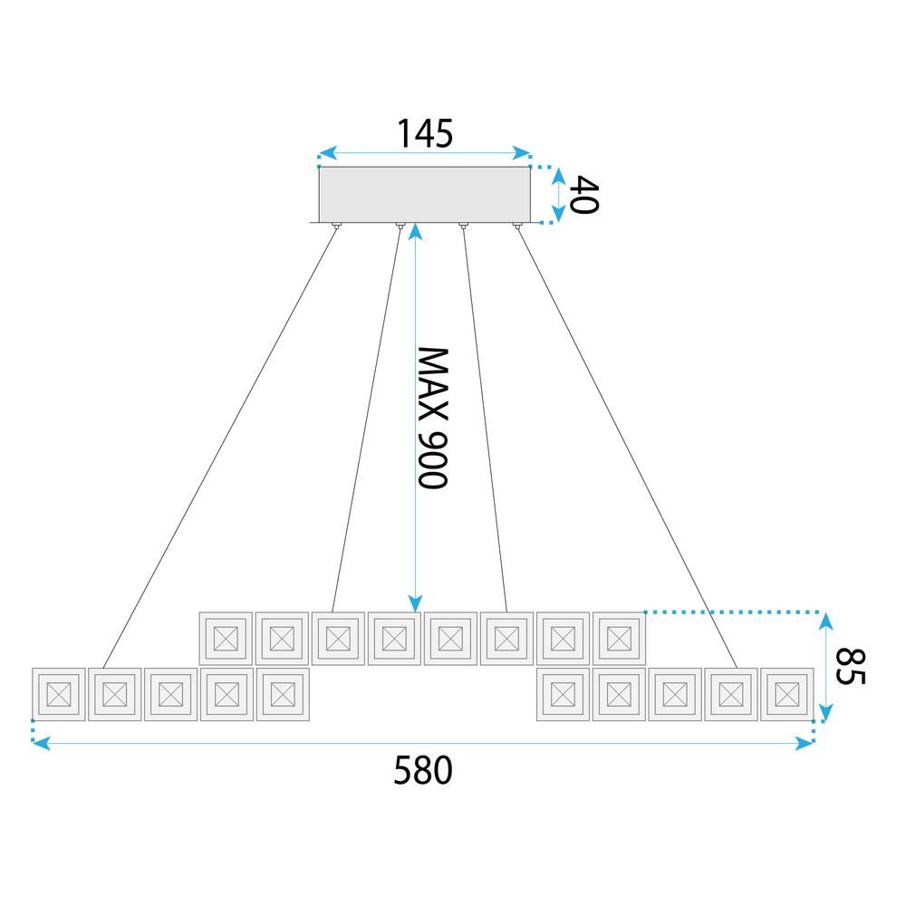 Lampe LED APP1556-CP CHROME