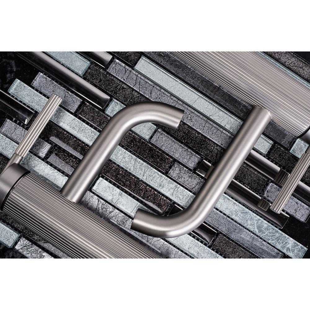 Bateria Umywalkowa REA Argon Nikiel Szczotkowany Wysoka