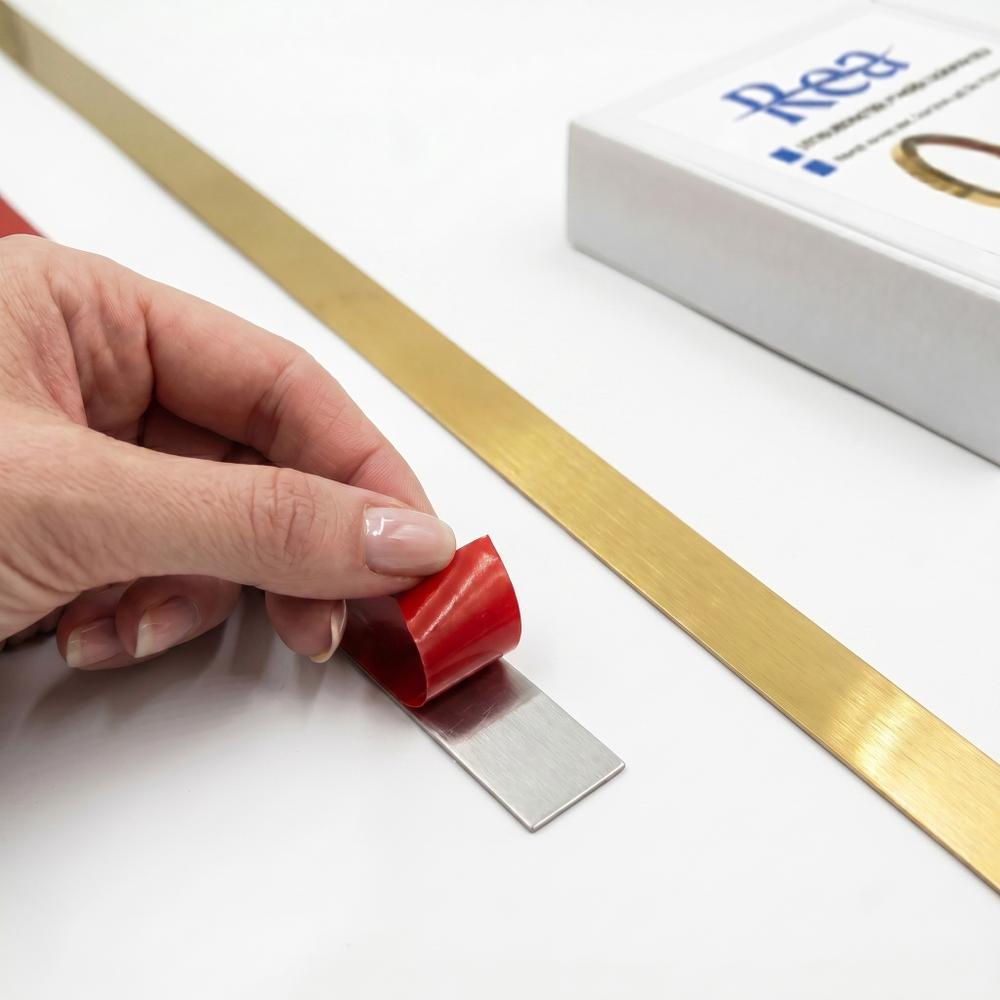 Self-adhesive decorative trim Rea P14454 2cm Brush Gold