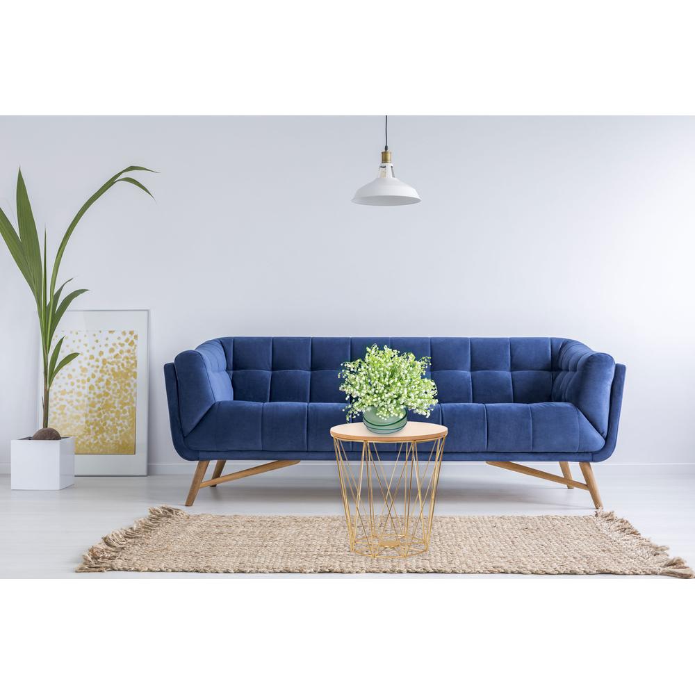 Druciany stolik kawowy Twins Gold Rozmiar L