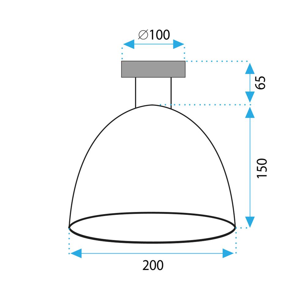 Deckenleuchte APP1303-1C Black