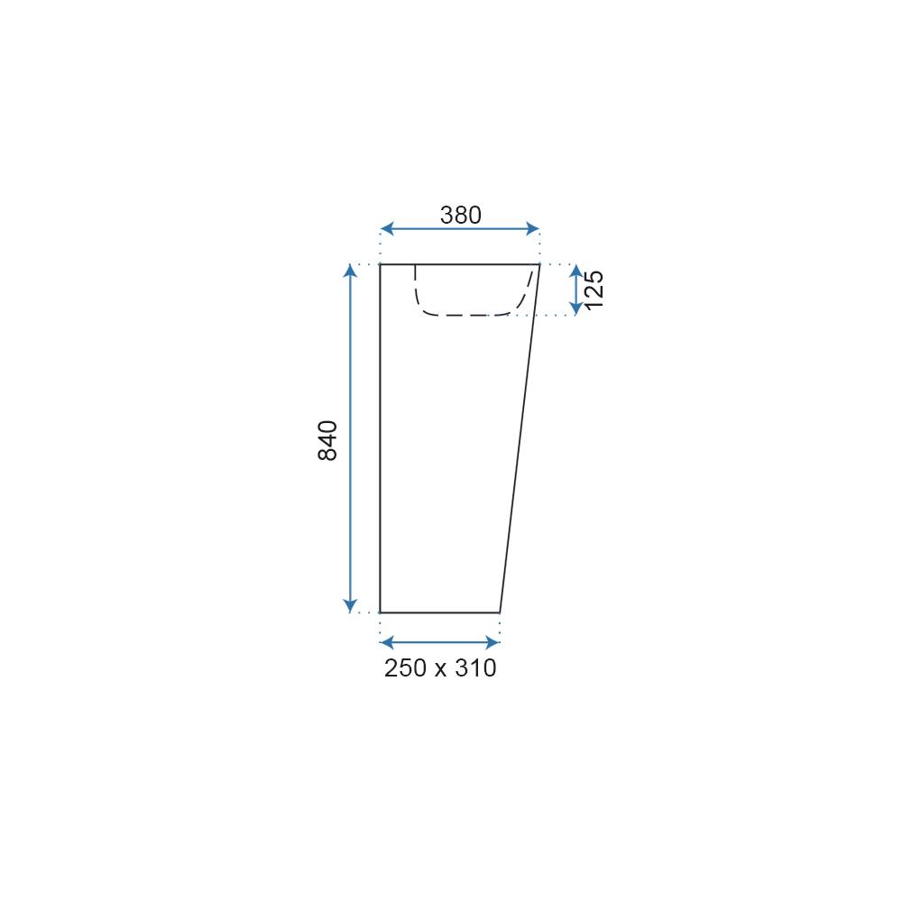Freestanding basin Rea Daria