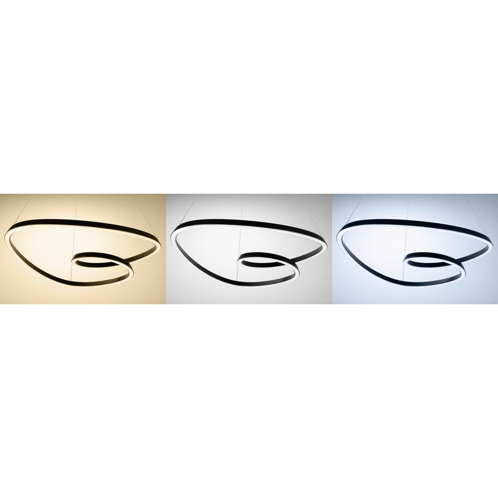 Deckenlampe Ring Led + Fernbedienung APP796-cp Black