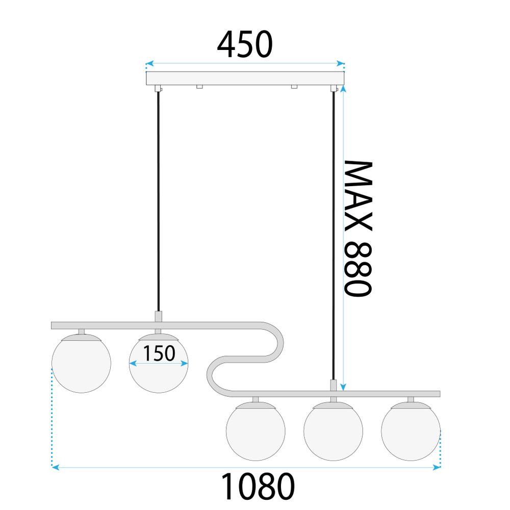Hängelampe Gold APP1599-5CP
